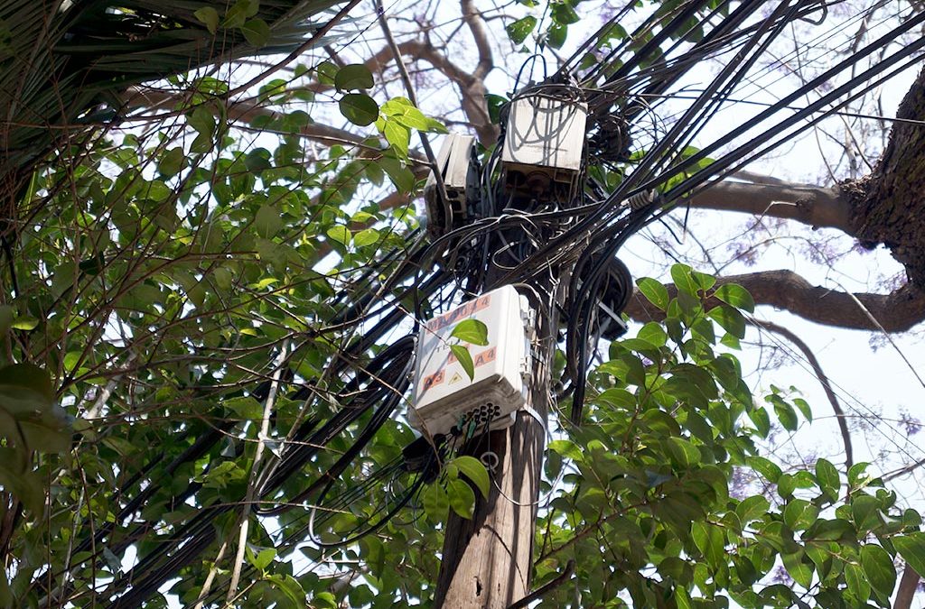 El problema del cableado en la Colonia Cuauhtémoc