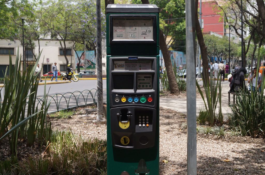 Los parquímetros de la Colonia Cuauhtémoc en operación